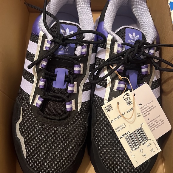 ADIDAS ZX 1K Boost Purple Seasonality Sneaker Size US 7/UK 5.5 - Picture 9 of 9